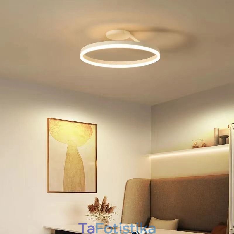 Μοντέρνο Flush Mount Φωτιστικό Οροφής Κύκλος Φωτιστικό με Ακρυλικό αμπαζούρ