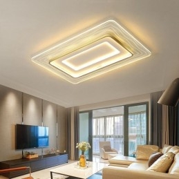 Ορθογώνιο Flush Mount Minimalist Acrylic Ultrathin Φωτιστικό Οροφής