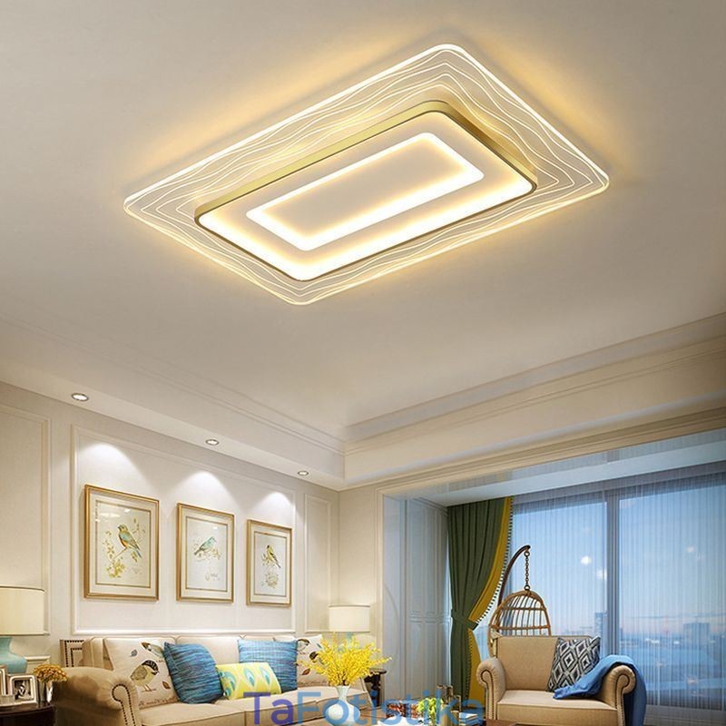 Ορθογώνιο Flush Mount Minimalist Acrylic Ultrathin Φωτιστικό Οροφής