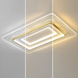 Ορθογώνιο Flush Mount Minimalist Acrylic Ultrathin Φωτιστικό Οροφής