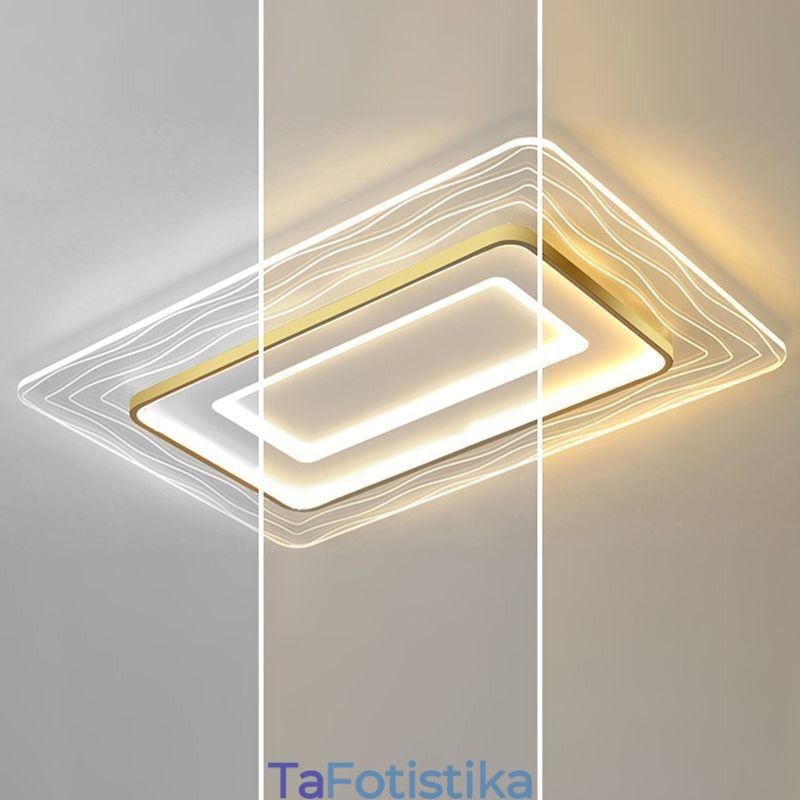 Ορθογώνιο Flush Mount Minimalist Acrylic Ultrathin Φωτιστικό Οροφής