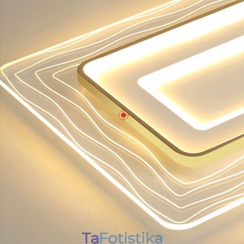 Ορθογώνιο Flush Mount Minimalist Acrylic Ultrathin Φωτιστικό Οροφής