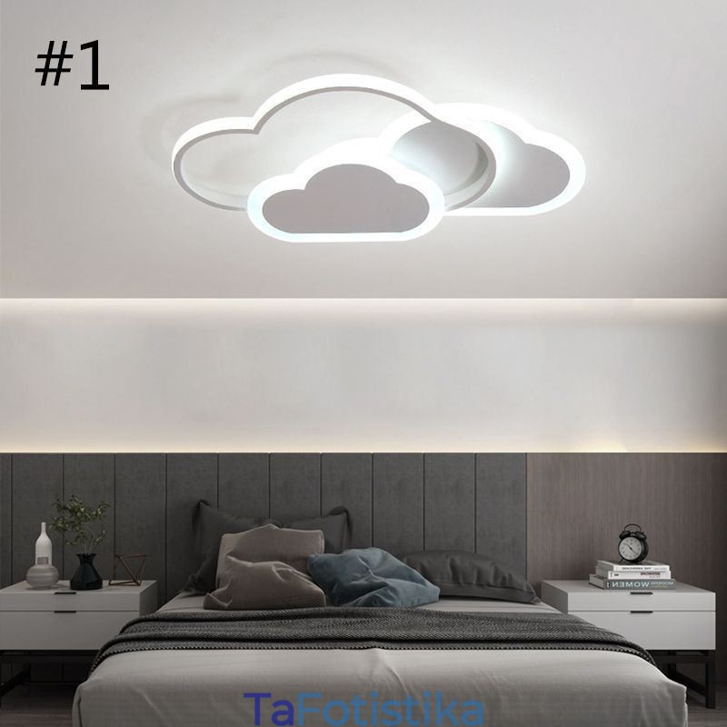 Μοντέρνο Creative Acrylic Lights Φωτιστικό οροφής σε σχήμα σύννεφου, χωνευτό
