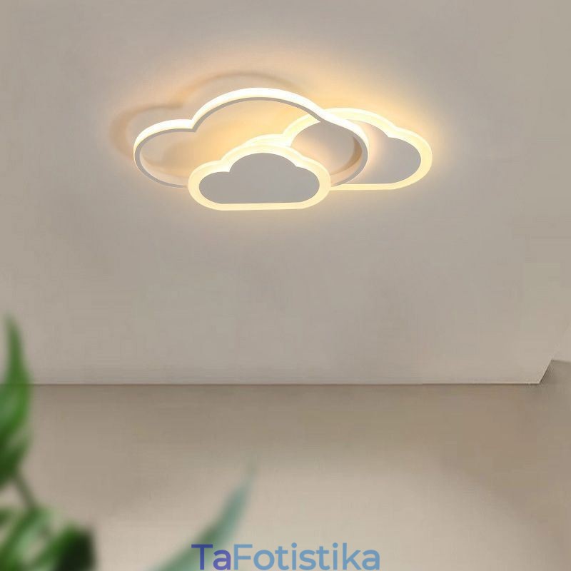 Μοντέρνο Creative Acrylic Lights Φωτιστικό οροφής σε σχήμα σύννεφου, χωνευτό