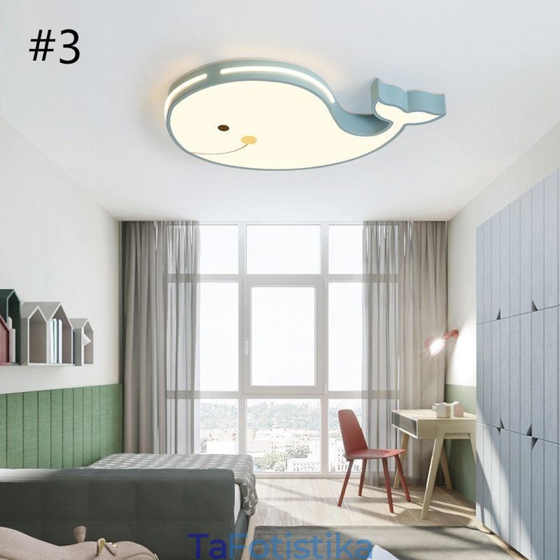 Δημιουργικό φωτιστικό οροφής με μοτίβο Dolphin Dimmable Παιδικό φωτιστικό οροφής