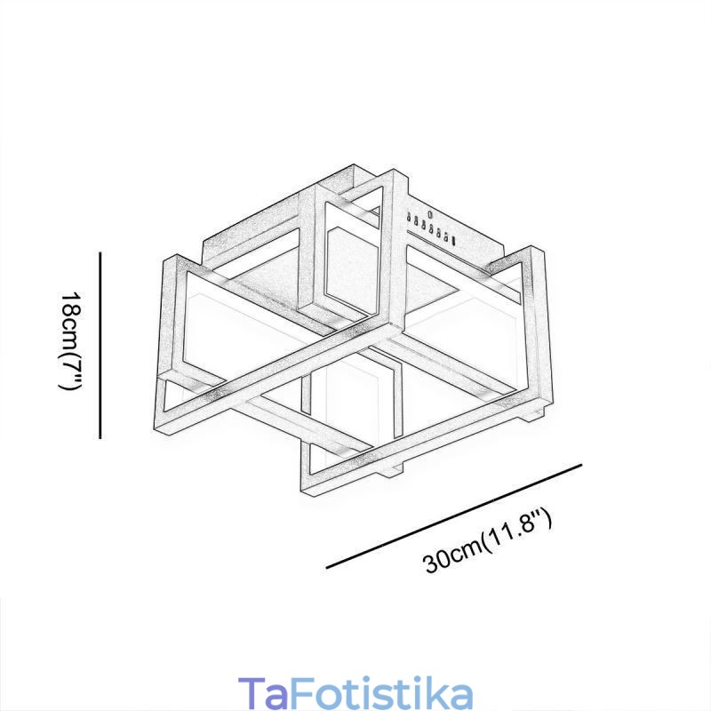 Έξυπνο φωτιστικό οροφής WiFi Flush Mount φωτιστικό οροφής