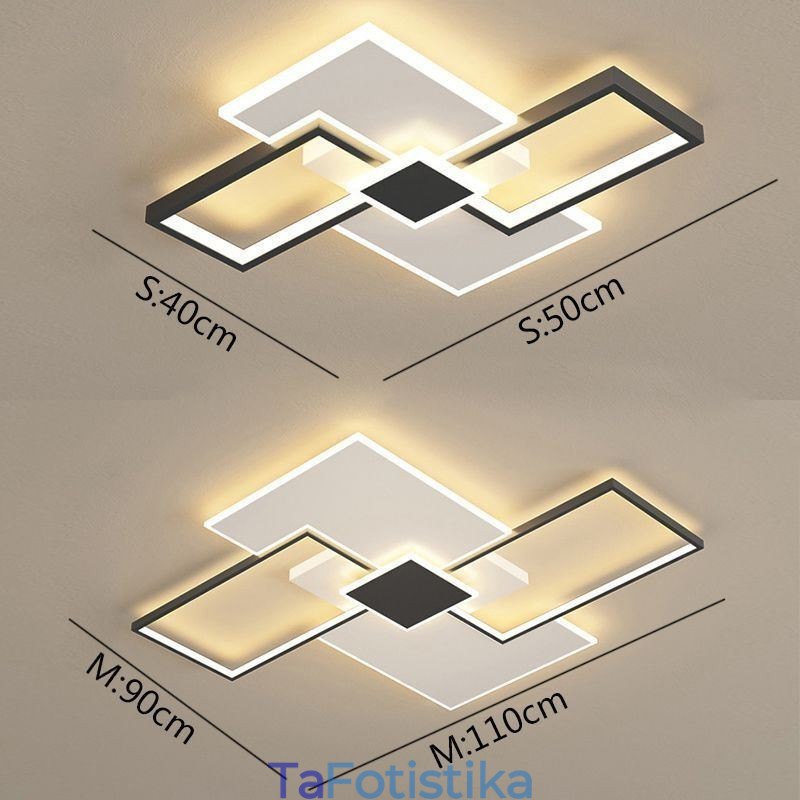 Φωτιστικό τετράγωνης οροφής Flush Mount