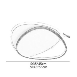 Flush Mount Διπλό Τριγωνικό Φωτιστικό Οροφής