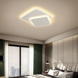 Διπλό τετράγωνο φωτιστικό οροφής Flush Mount