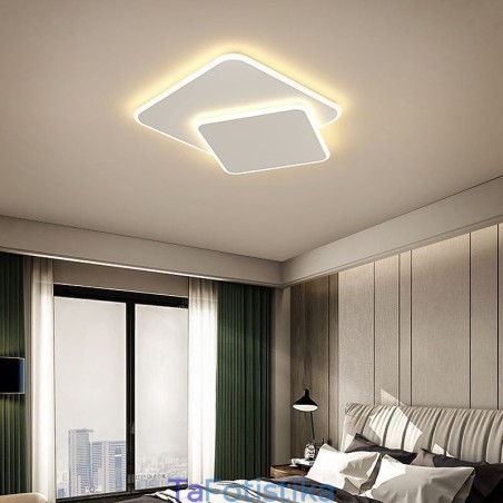 Διπλό τετράγωνο φωτιστικό οροφής Flush Mount Διπλό τετράγωνο φωτιστικό οροφής Flush Mount