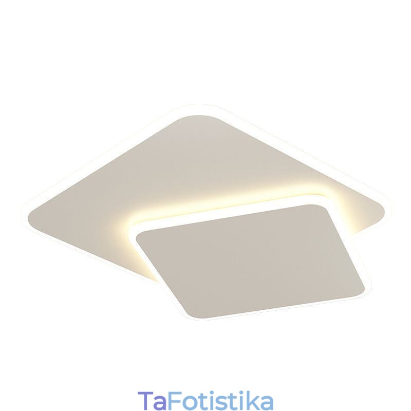Διπλό τετράγωνο φωτιστικό οροφής Flush Mount