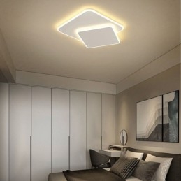 Διπλό τετράγωνο φωτιστικό οροφής Flush Mount