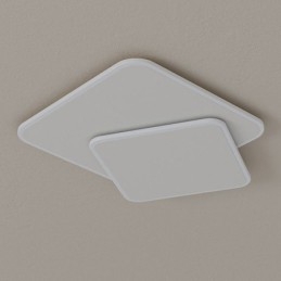 Διπλό τετράγωνο φωτιστικό οροφής Flush Mount
