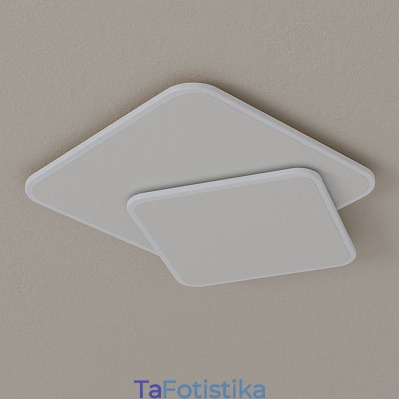 Διπλό τετράγωνο φωτιστικό οροφής Flush Mount