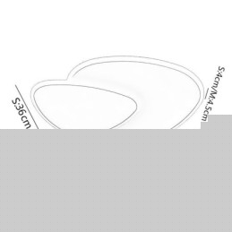 Flush Mount Διπλό Τρίγωνο Φωτιστικό Οροφής