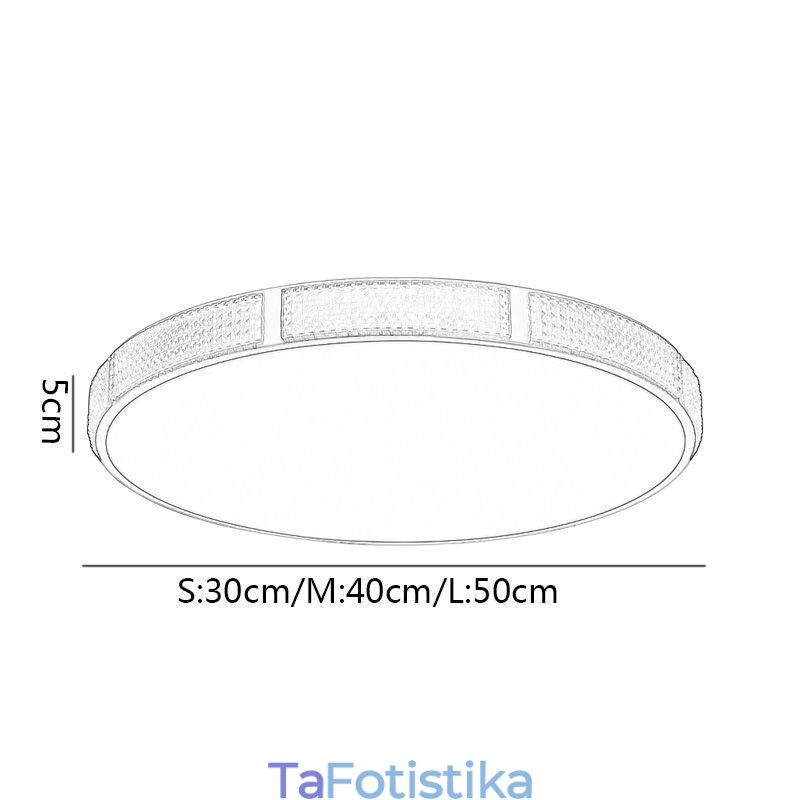 Φωτιστικό οροφής Flush Mount Στρογγυλά φωτιστικά Tricolor Dimming