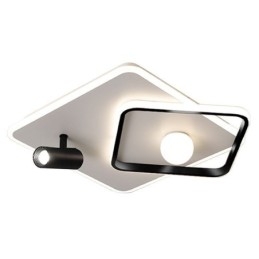 Ακρυλικό τετράγωνο φωτιστικό οροφής flush Mount Spotlight