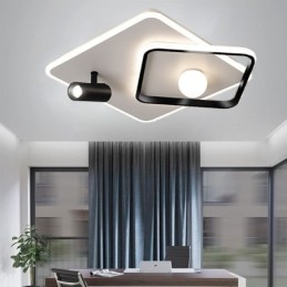Ακρυλικό τετράγωνο φωτιστικό οροφής flush Mount Spotlight