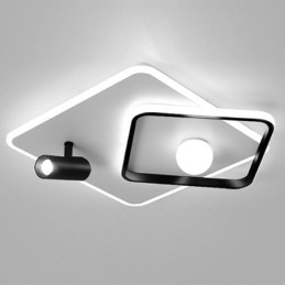 Ακρυλικό τετράγωνο φωτιστικό οροφής flush Mount Spotlight