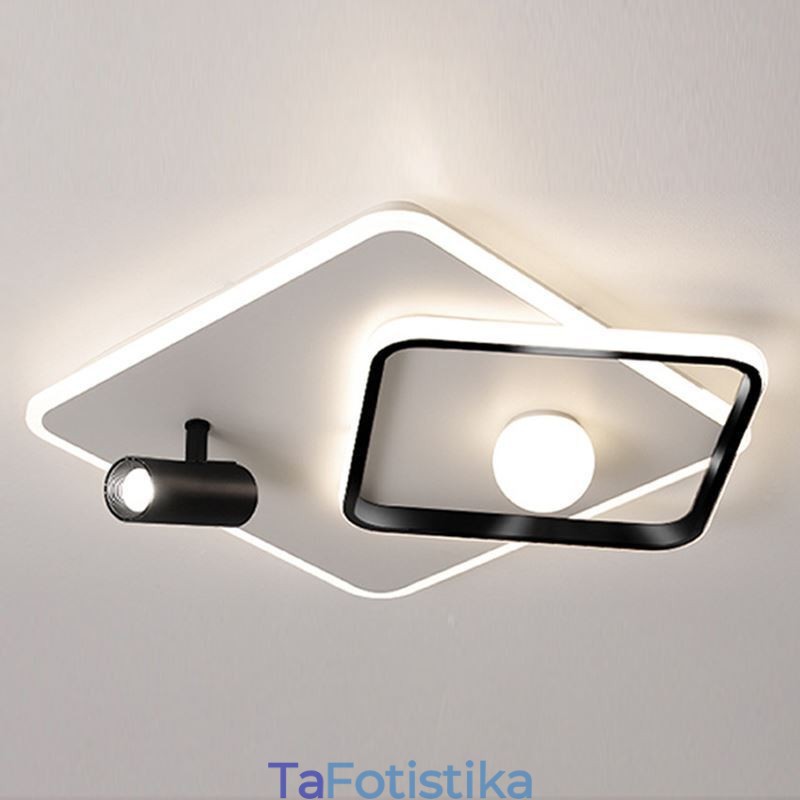 Ακρυλικό τετράγωνο φωτιστικό οροφής flush Mount Spotlight