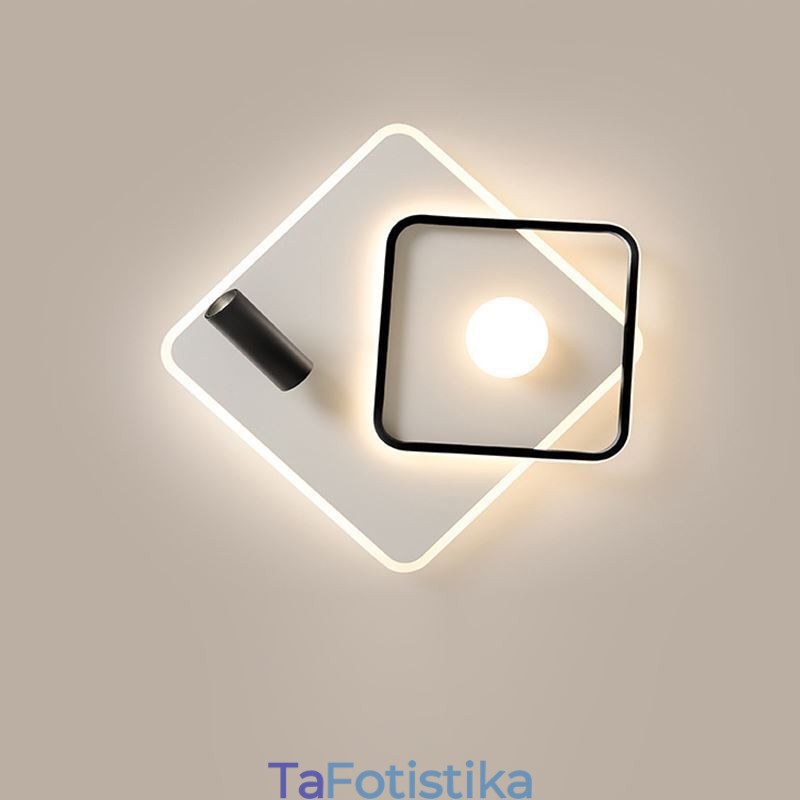 Ακρυλικό τετράγωνο φωτιστικό οροφής flush Mount Spotlight