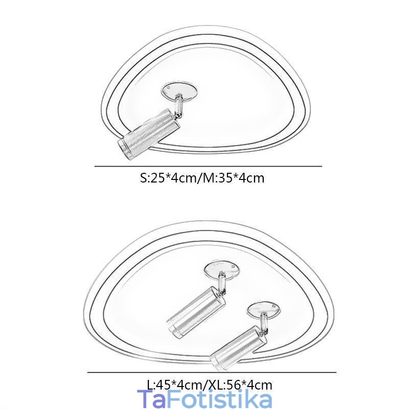 Φωτιστικό οροφής Ακρυλικό Τρίγωνο Φλος Στήριξης Φωτιστικό