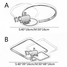 Φωτιστικό οροφής Creative Acrylic Flush Mount Spotlight