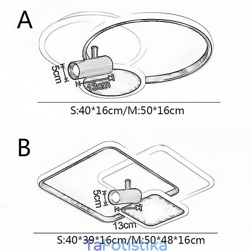 Φωτιστικό οροφής Creative Acrylic Flush Mount Spotlight