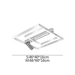 Μινιμαλιστικό ακρυλικό φωτιστικό οροφής Flush Mount Spotlight