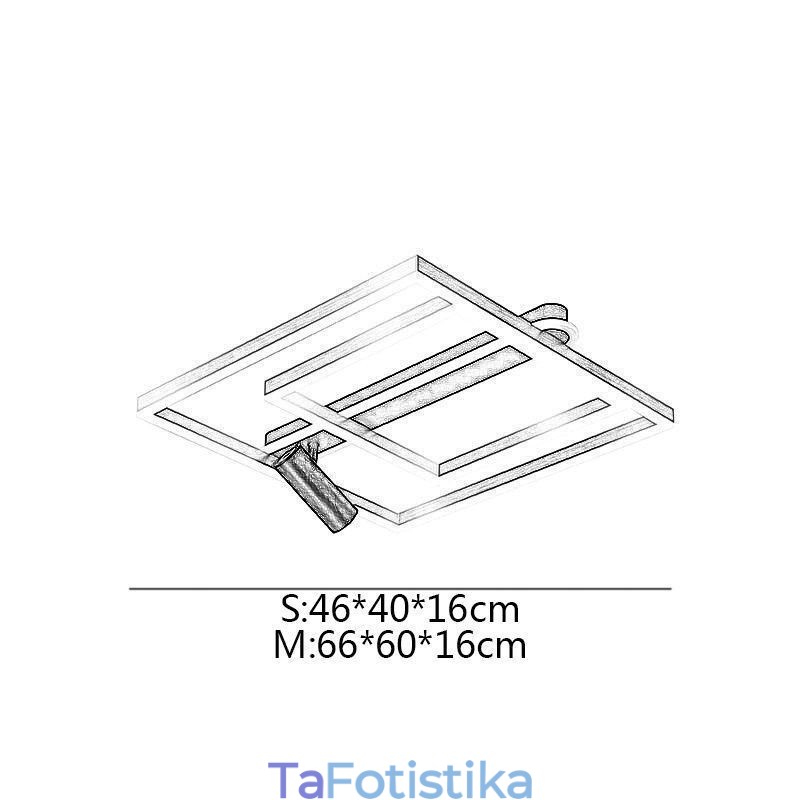 Μινιμαλιστικό ακρυλικό φωτιστικό οροφής Flush Mount Spotlight