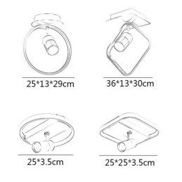 Ακρυλικό φωτιστικό οροφής Minimalist Decor Light Spotlight
