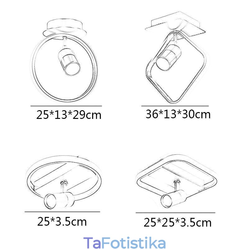 Ακρυλικό φωτιστικό οροφής Minimalist Decor Light Spotlight