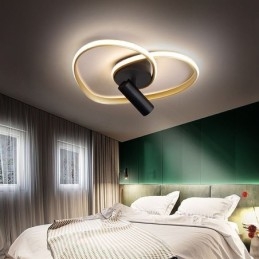 Flush Mount Βουρτσισμένο Χρυσό Φωτιστικό σε σχήμα καρδιάς