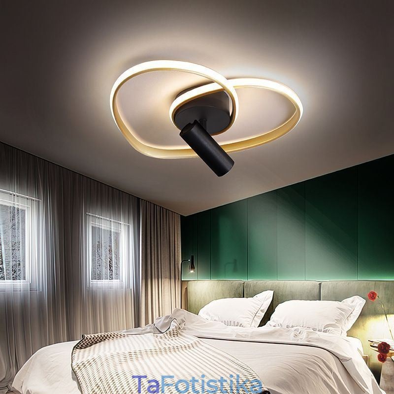Flush Mount Βουρτσισμένο Χρυσό Φωτιστικό σε σχήμα καρδιάς