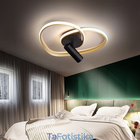 Flush Mount Βουρτσισμένο Χρυσό Φωτιστικό σε σχήμα καρδιάς Flush Mount Βουρτσισμένο Χρυσό Φωτιστικό σε σχήμα καρδιάς