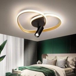 Flush Mount Βουρτσισμένο Χρυσό Φωτιστικό σε σχήμα καρδιάς