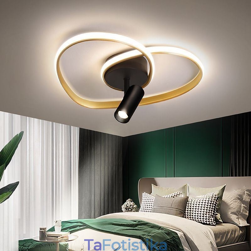 Flush Mount Βουρτσισμένο Χρυσό Φωτιστικό σε σχήμα καρδιάς