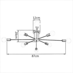 Διακοσμητικό φωτιστικό οροφής Magic Bean Flush Mount