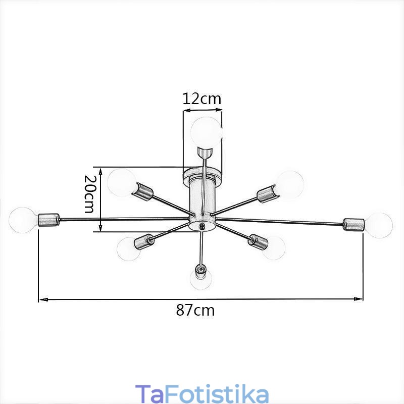 Διακοσμητικό φωτιστικό οροφής Magic Bean Flush Mount