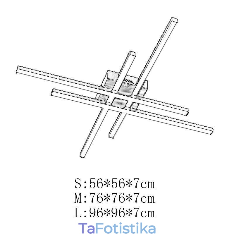 Linear Flush Mount Φωτιστικό Οροφής Απλό Ακρυλικό Φωτιστικό