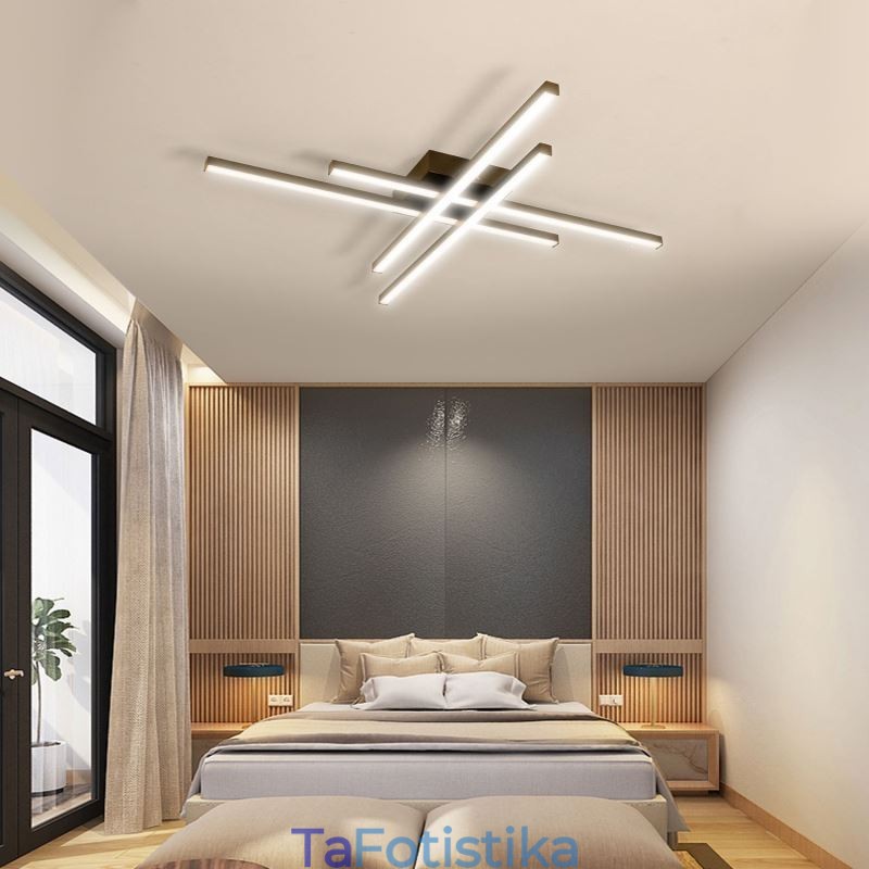Linear Flush Mount Φωτιστικό Οροφής Απλό Ακρυλικό Φωτιστικό