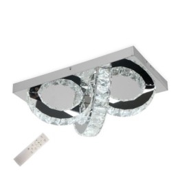 Κρυστάλλινο φωτιστικό οροφής Semi Ring Flush Mount