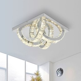 Κρυστάλλινο φωτιστικό οροφής Semi Ring Flush Mount