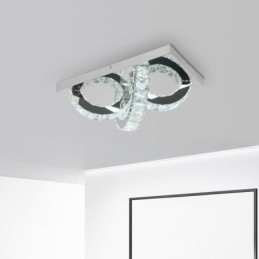 Κρυστάλλινο φωτιστικό οροφής Semi Ring Flush Mount
