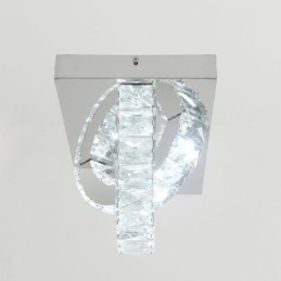 Κρυστάλλινο φωτιστικό οροφής Semi Ring Flush Mount