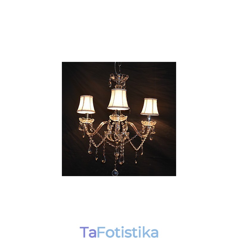 Μοντέρνος Splendid 3φωτός πολυέλαιος με κρυστάλλινο βραχίονα