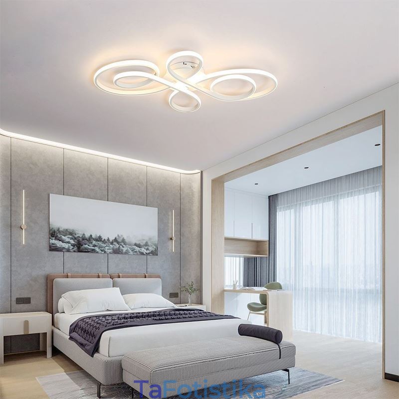 Φωτιστικό οροφής με μοντέρνο κινέζικο Knot Flush