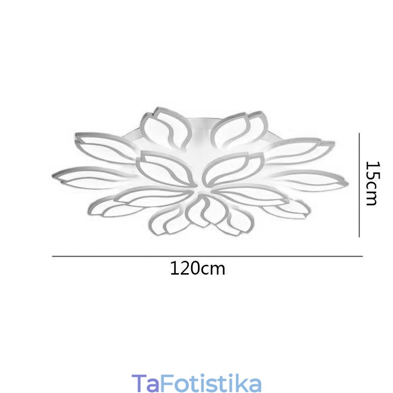 Φωτιστικό οροφής ακρυλικό Flower Flush