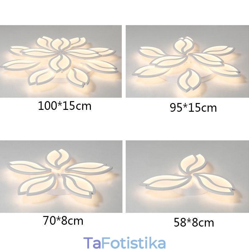 Φωτιστικό οροφής ακρυλικό Flower Flush