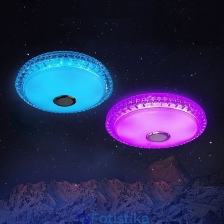 Φωτιστικό οροφής Flush Mount Remote APP Control Light Bluetooth Music Speaker Φωτιστικό οροφής Flush Mount Remote APP Control Light Bluetooth Music Speaker